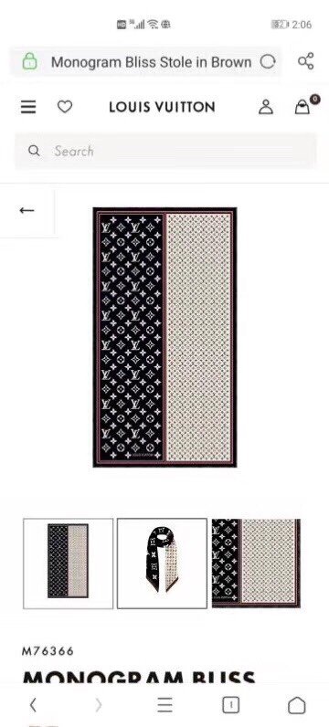 Louis Vuitton LV Monogram Bliss Stole Multiple colors Cotton ref.1012457 -  Joli Closet